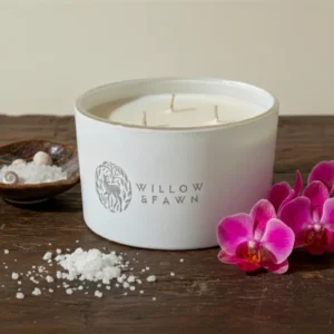 Sea Salt & Orchid Scented Candle
