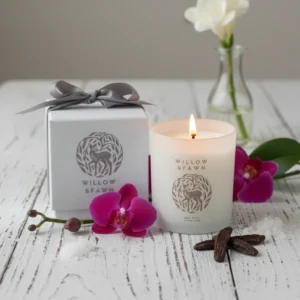 Sea Salt & Orchid Scented Candle