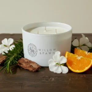 White Geranium Scented Candle