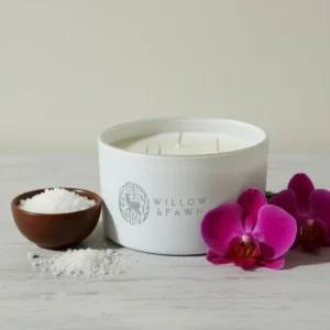 Sea Salt & Orchid Scented Candle