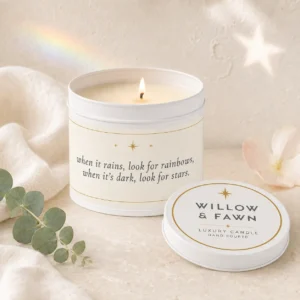 Alternative view of When it rains -  Star Collection Candle